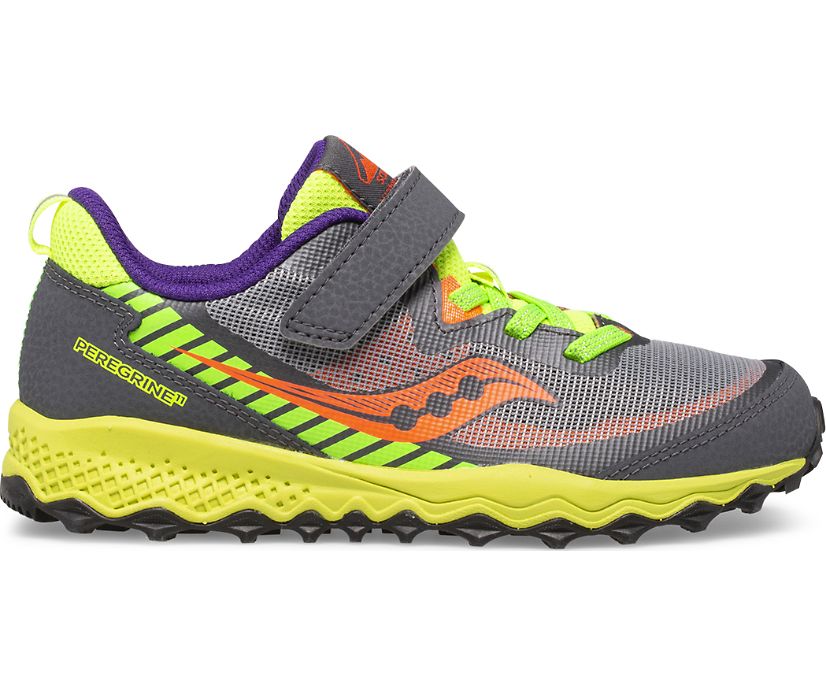 Tenis Saucony Peregrine 11 Shield A/C Niños Amarillos Grises Verdes Claro | México 821GSOL